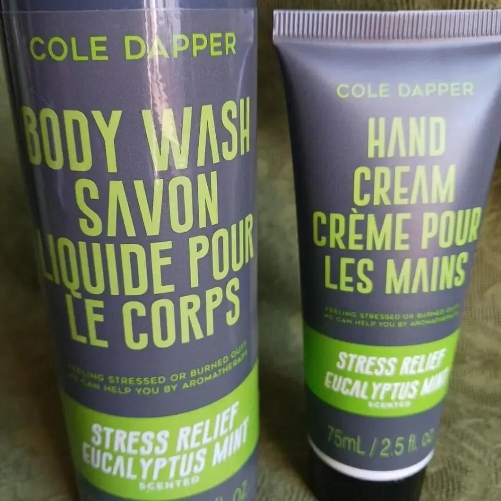 Cole Dapper Eucalyptus Mint Body Wash Hand Cream